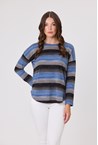 ELLA TOP - blue strip